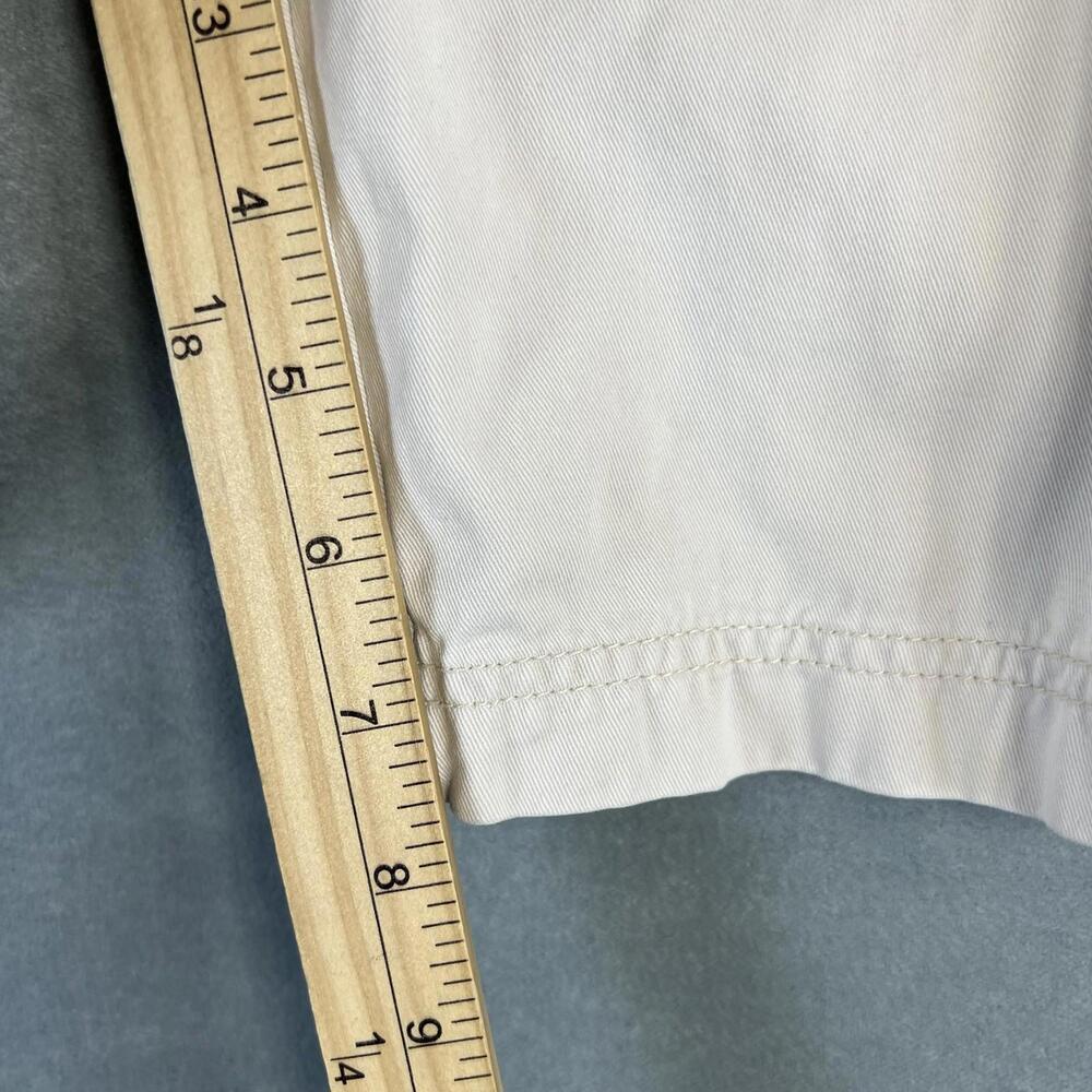 Croft & Barrow Cargo Shorts Mens 36 Cream 8" Inseam Utility Pocket Cotton - Picture 5 of 5